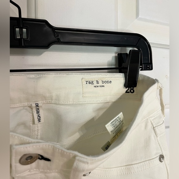 rag & bone skinny jeans in white, size 28 - Picture 3 of 4